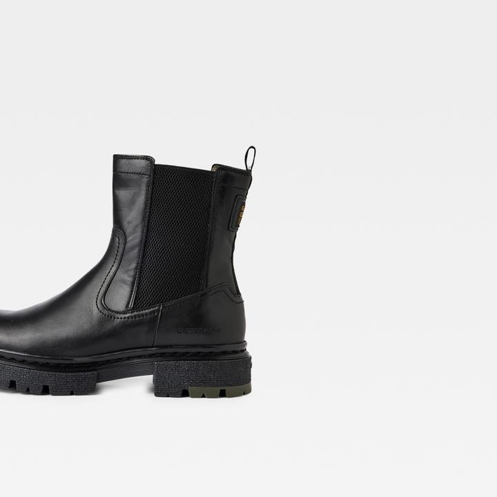 Kafey Chelsea Leather Boots | Black | G-STAR® US