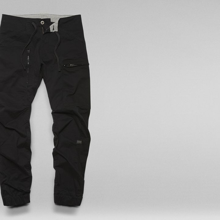 Powel Qane 3D Straight Tapered Cuffed | Black | G-STAR® US