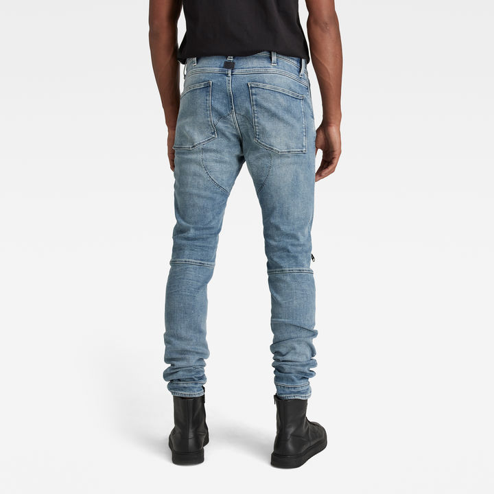 5620 3D Zip Knee Skinny Jeans