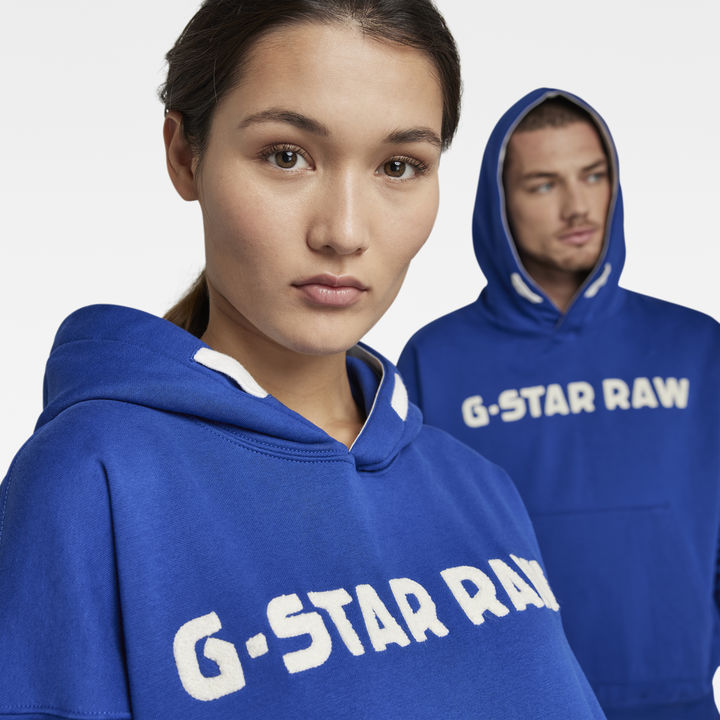 G star blue hoodie sales