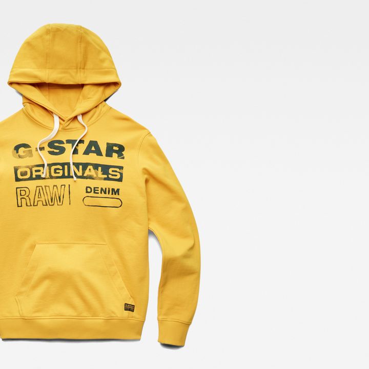 G star yellow hoodie top