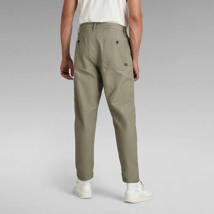 Pleated Relaxed Chino Green G STAR US
