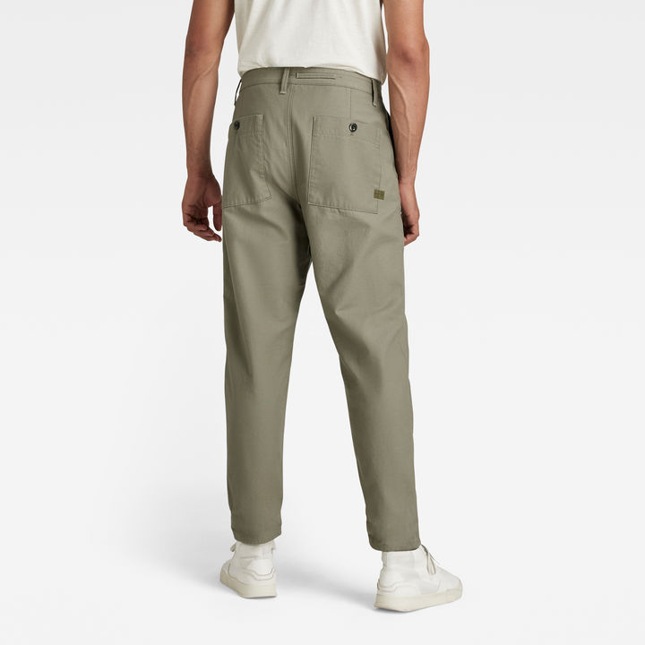 Pleated Relaxed Chino | Green | G-STAR® US