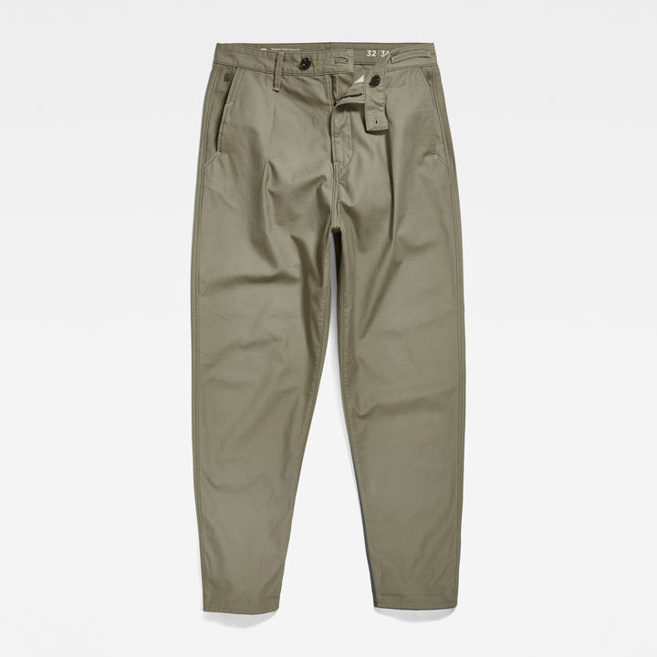 Pleated Relaxed Chino | Green | G-STAR® US
