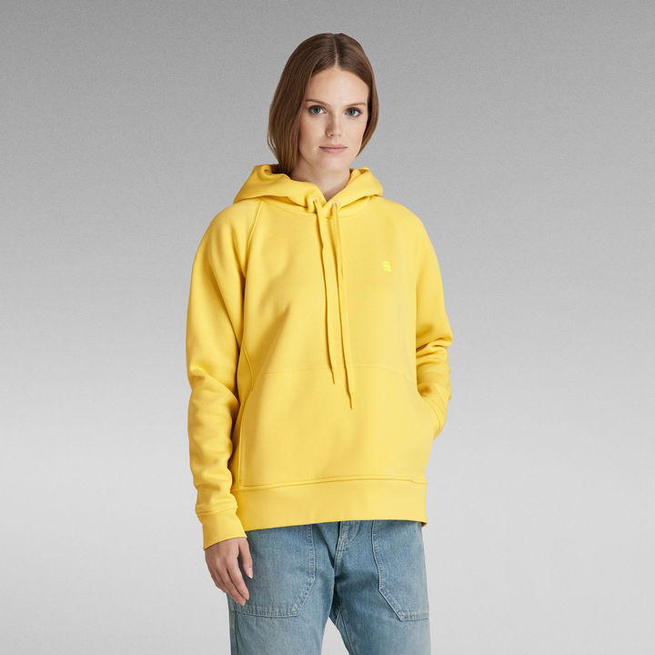 Yellow g star hoodie top