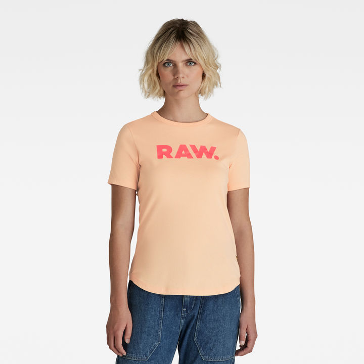 RAW. Slim T Shirt Pink G STAR US