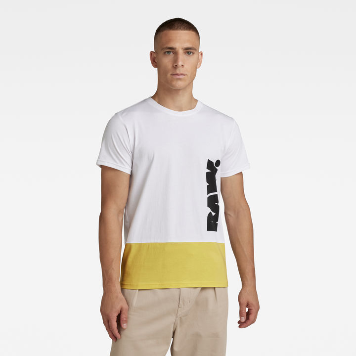 Color Block RAW. T-Shirt | White | G-STAR® US