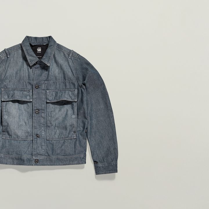 Utility Flap Pocket Jacket | Dark blue | G-STAR® US