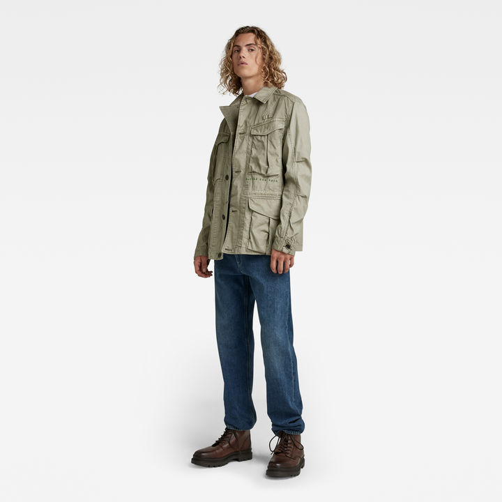 Washed Cargo Field Jacket Green G STAR CA