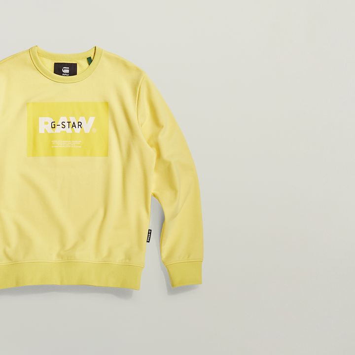 Originals Logo Sweat Yellow G STAR KR