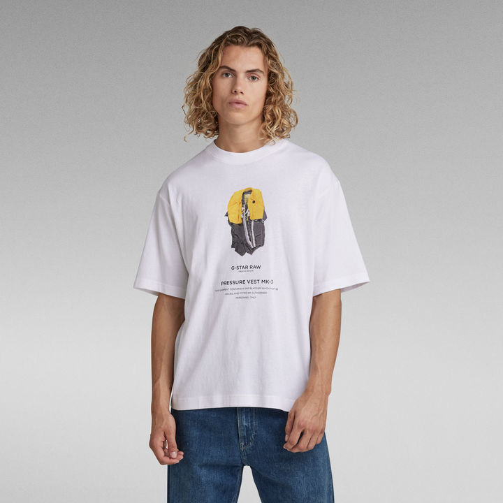 Archive Print Boxy T-Shirt | Multi color | G-STAR® US