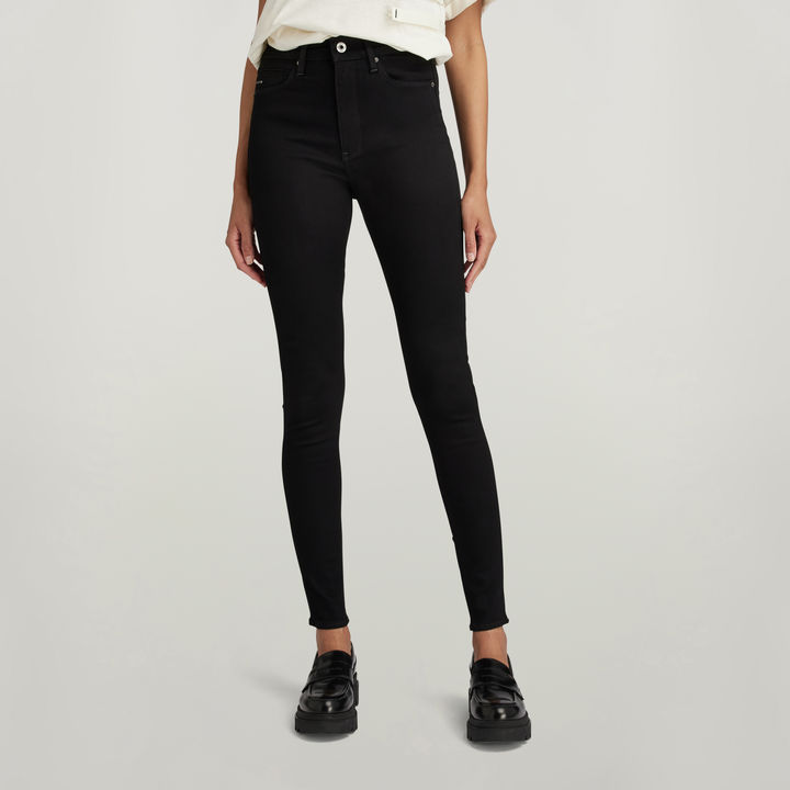G Star Shape High Super Skinny Jeans Black G STAR AU