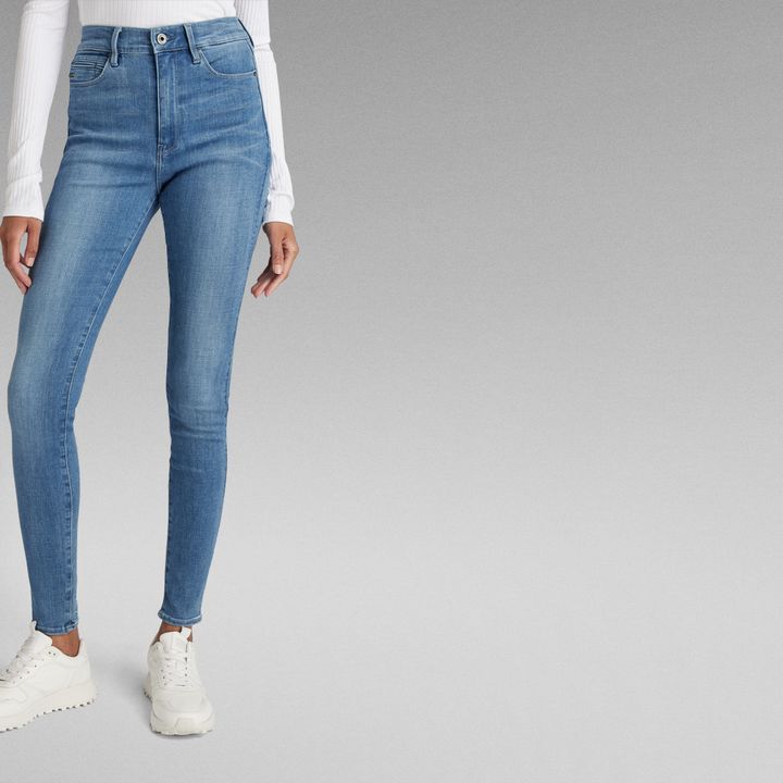 G Shape High Super Skinny Jeans Medium blue G STAR AU