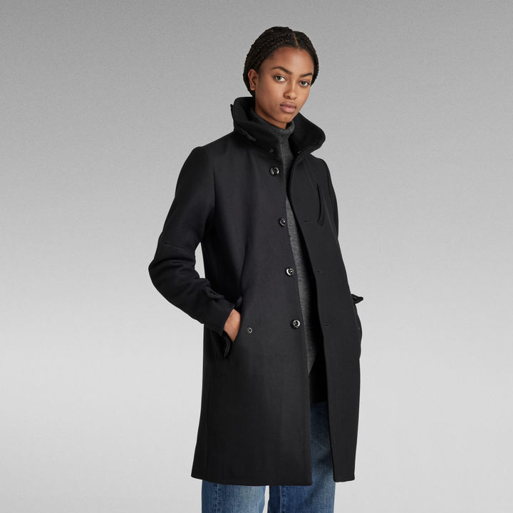 Empral Wool Trench Black G STAR TW