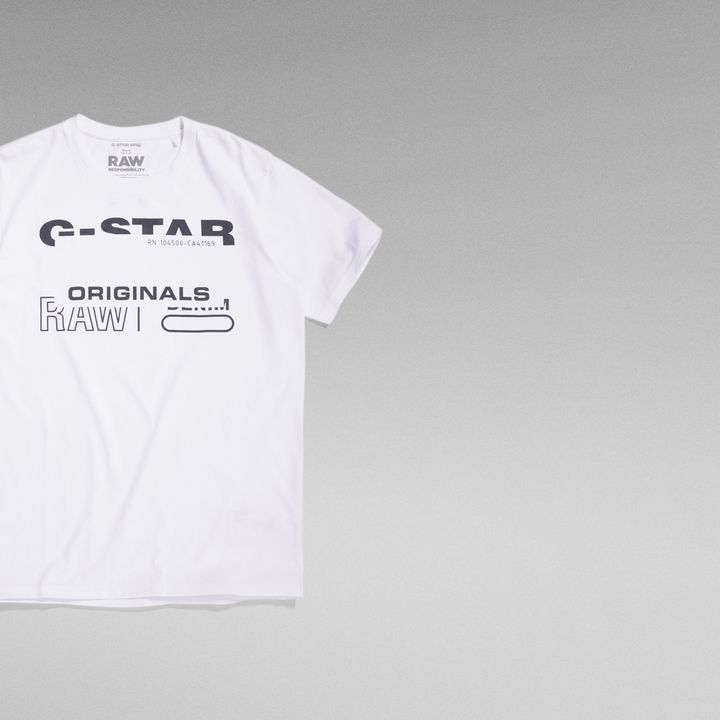 G-star raw white t-shirt clearance