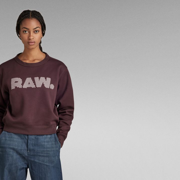 Graphic sweater Paars G STAR BE