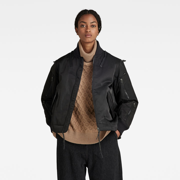 Multi pocket bomber jacket discount