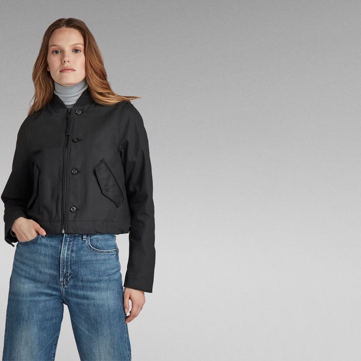 Drawstring Bomber Jacket