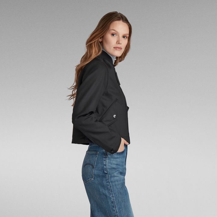 Drawstring Bomber Jacket