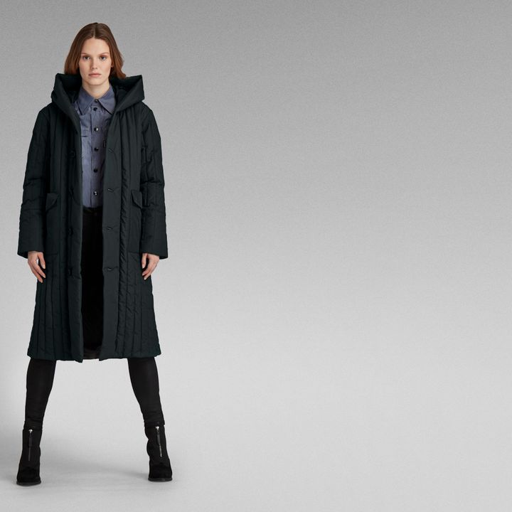 Women's full length quilted coats top