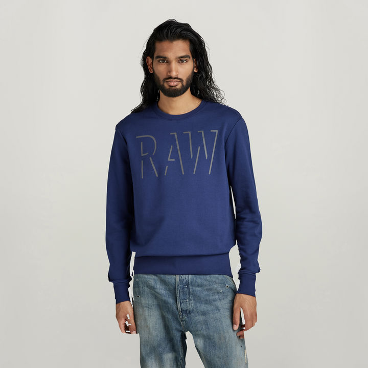 RAW Graphic Sweater | ダークブルー | G-STAR® JP