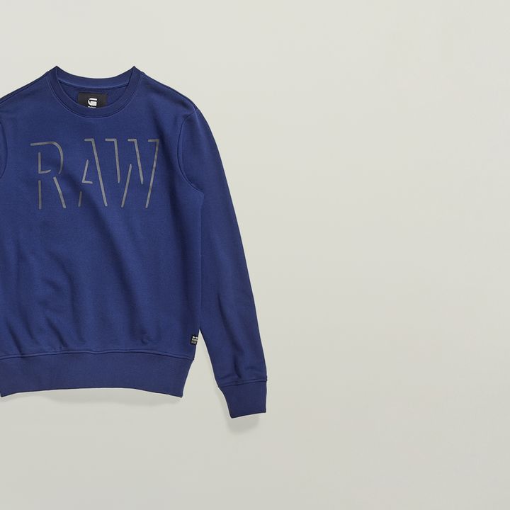 RAW Graphic Sweater | ダークブルー | G-STAR® JP