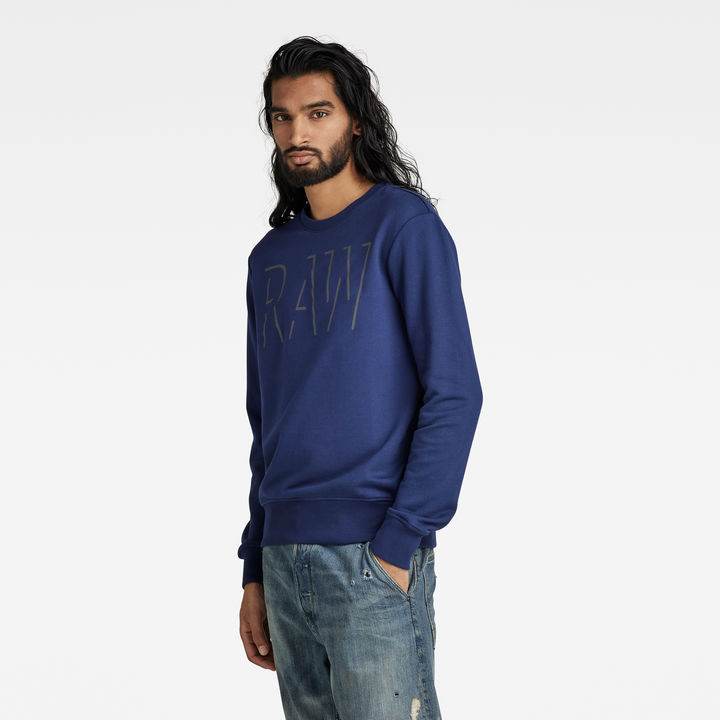 RAW Graphic Sweater | ダークブルー | G-STAR® JP