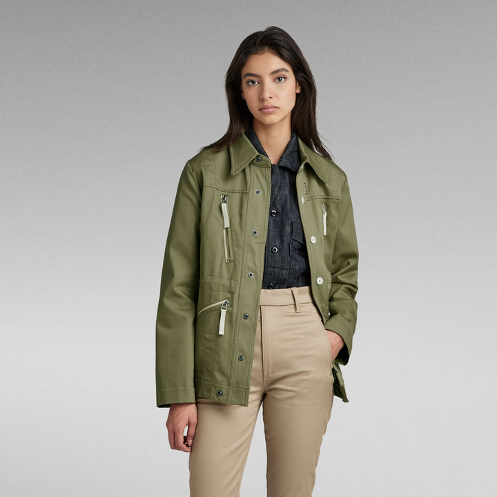 Slim fit field jacket outlet