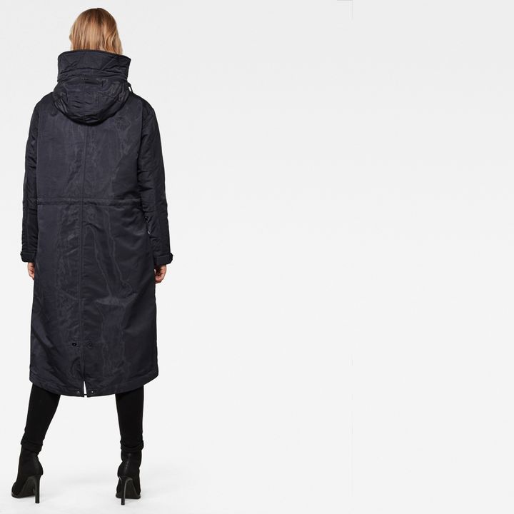 Long Hooded Parka | ダークブルー | G-STAR® JP