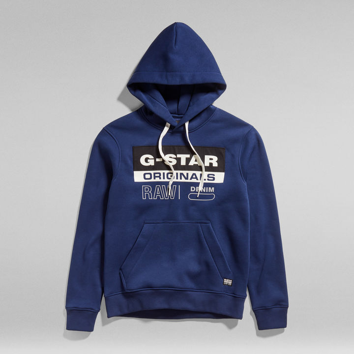 G star raw denim hoodie clearance