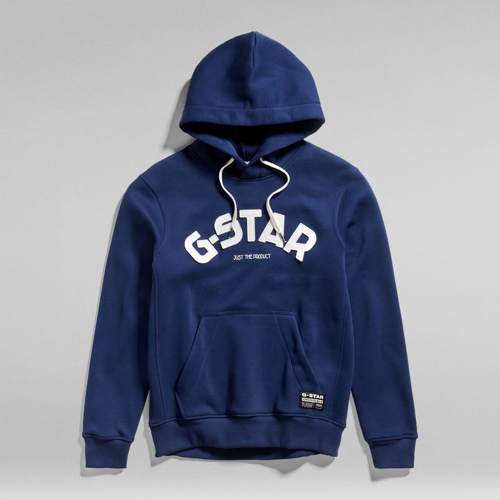 Varsity Felt Hooded Sweater Dark blue G STAR AU