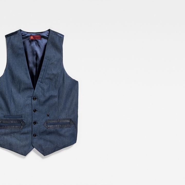 Tuxedo Waistcoat Dark blue G STAR KR