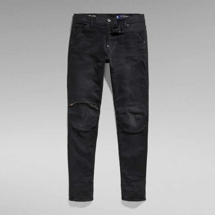 5620 3D Zip Knee Skinny Jeans | ブラック | G-STAR® JP