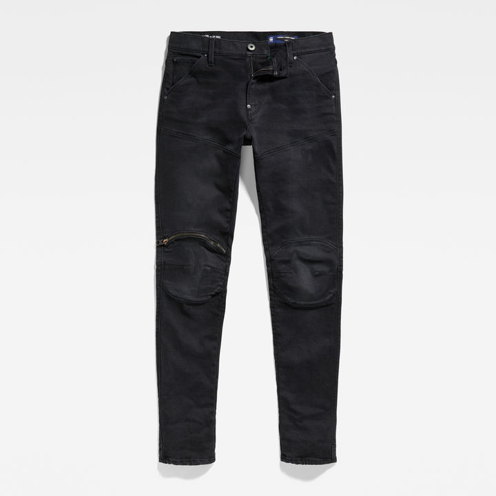5620 3D Zip Knee Skinny Jeans | Black | G-STAR® US