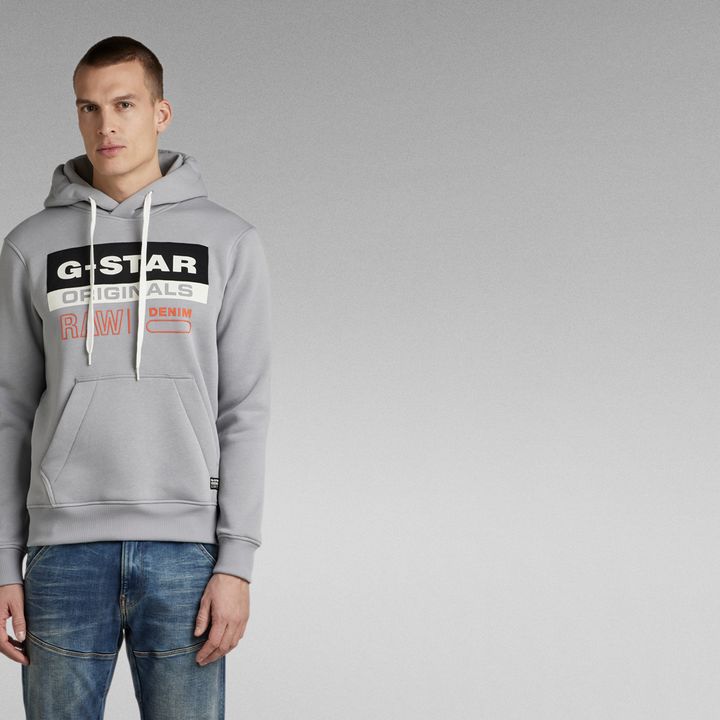 G star raw grey hoodie online