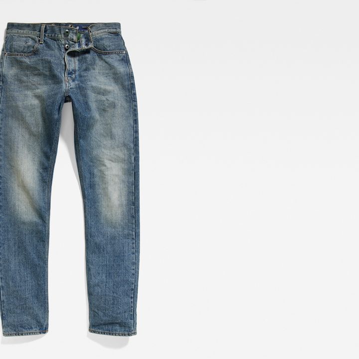 Triple A Regular Straight Selvedge Jeans | Mittelblau | G-STAR® DE