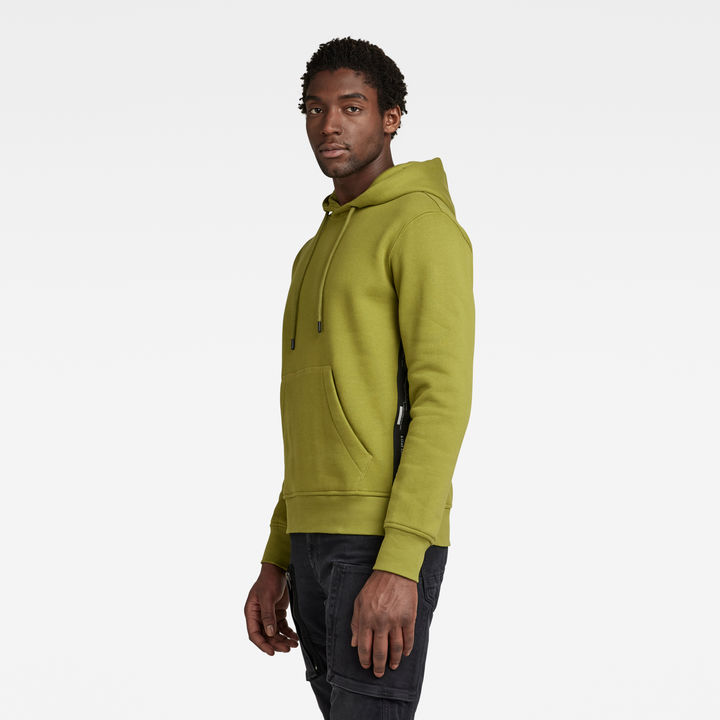 Logo Tape Hooded Sweater