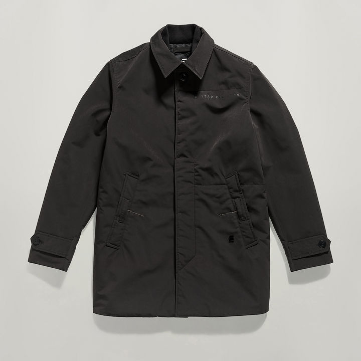 G Star Men s Utility Padded Trench Black L