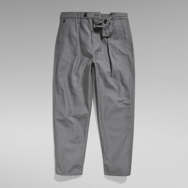 Pleated Relaxed Chino | Grey | G-STAR® US