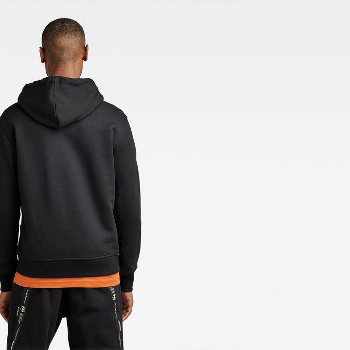 Logo Tape Hooded Sweater