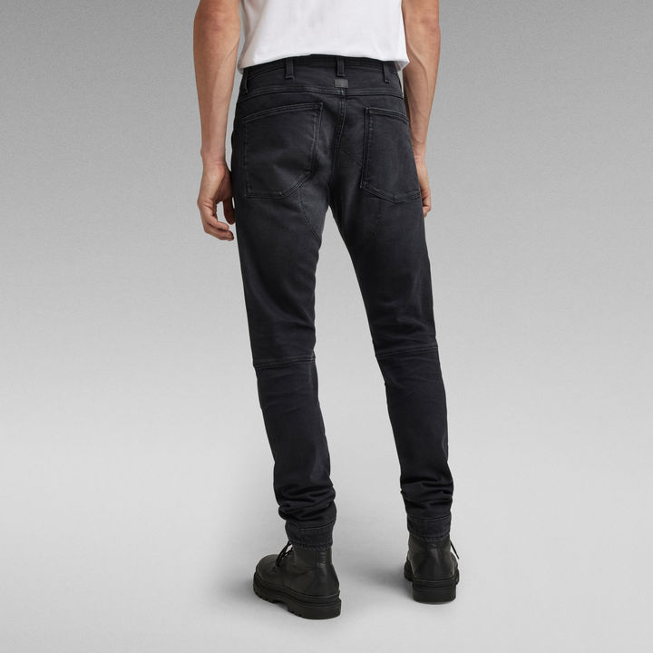 5620 3D Zip Knee Skinny Jeans | ブラック | G-STAR® JP