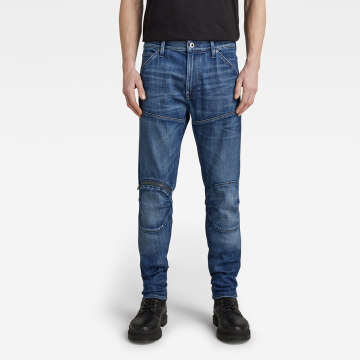 5620 3D Zip Knee Skinny Jeans
