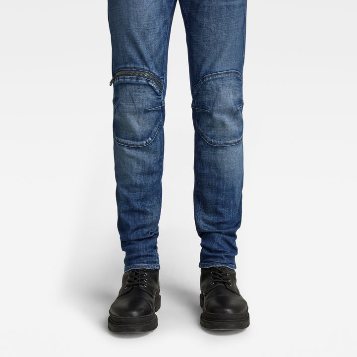 5620 3D Zip Knee Skinny Jeans