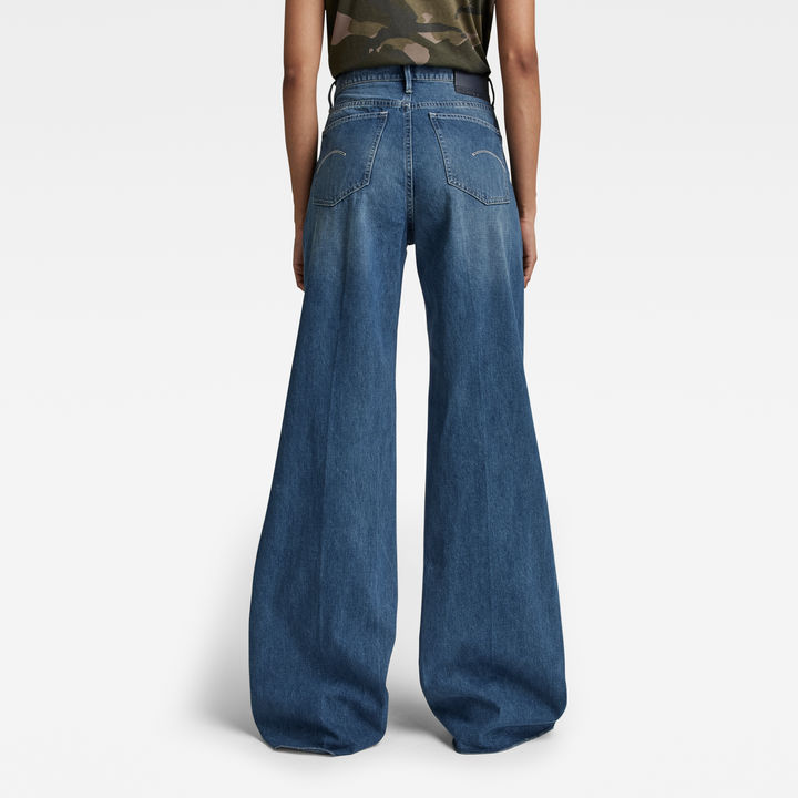 Deck Ultra High Wide Leg Jeans Medium blue G STAR AU