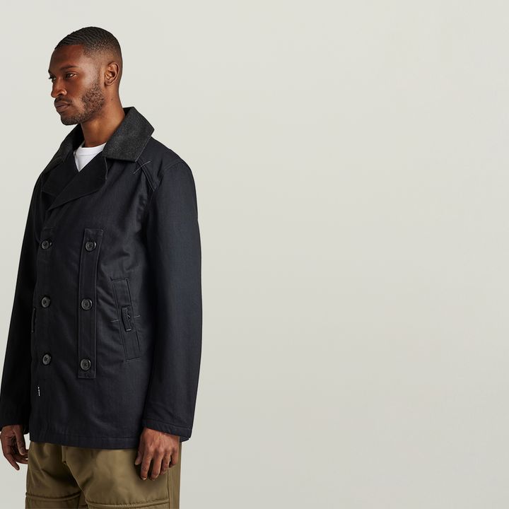 Denim Peacoat