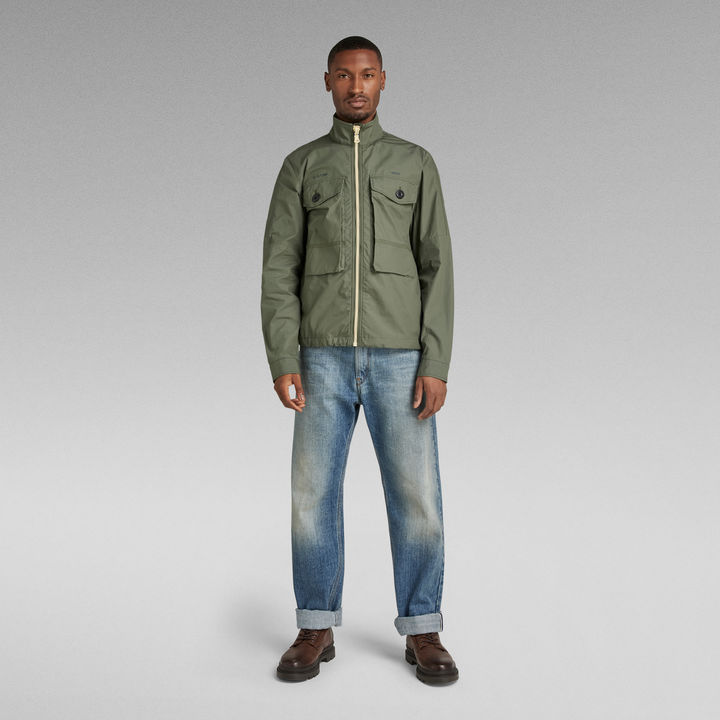 Long Pocket Track Overshirt | Green | G-STAR® US
