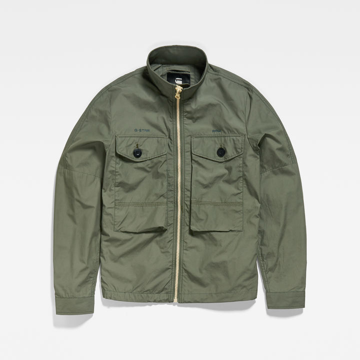 Long Pocket Track Overshirt