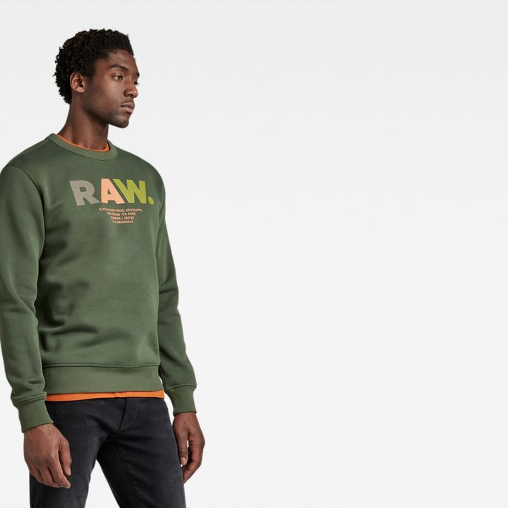 Multi Colored RAW. Sweater Green G STAR IE