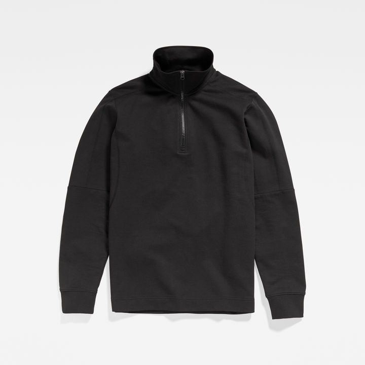 Half zip pullover black new arrivals