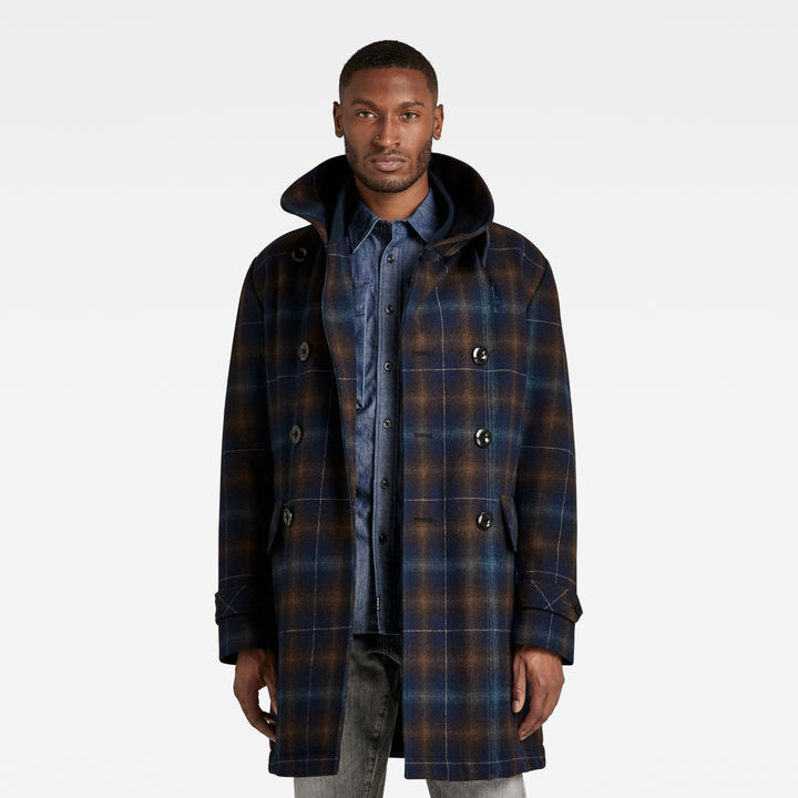 Multi colored wool coat shop